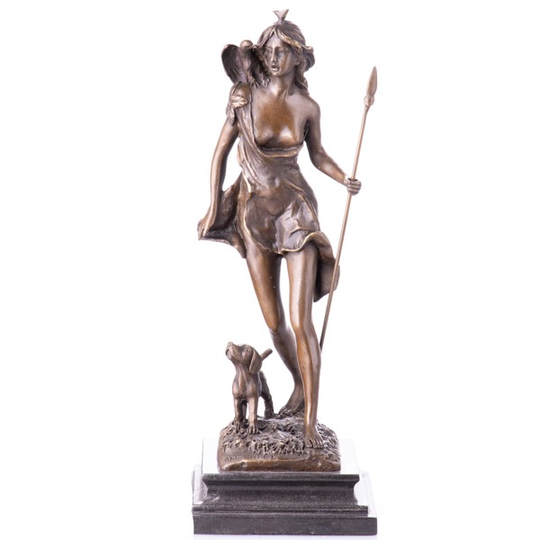 Diana - akt bronz szobor képe